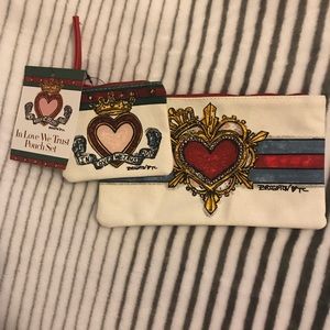 Brighton “In Love We Trust” Pouch Set
